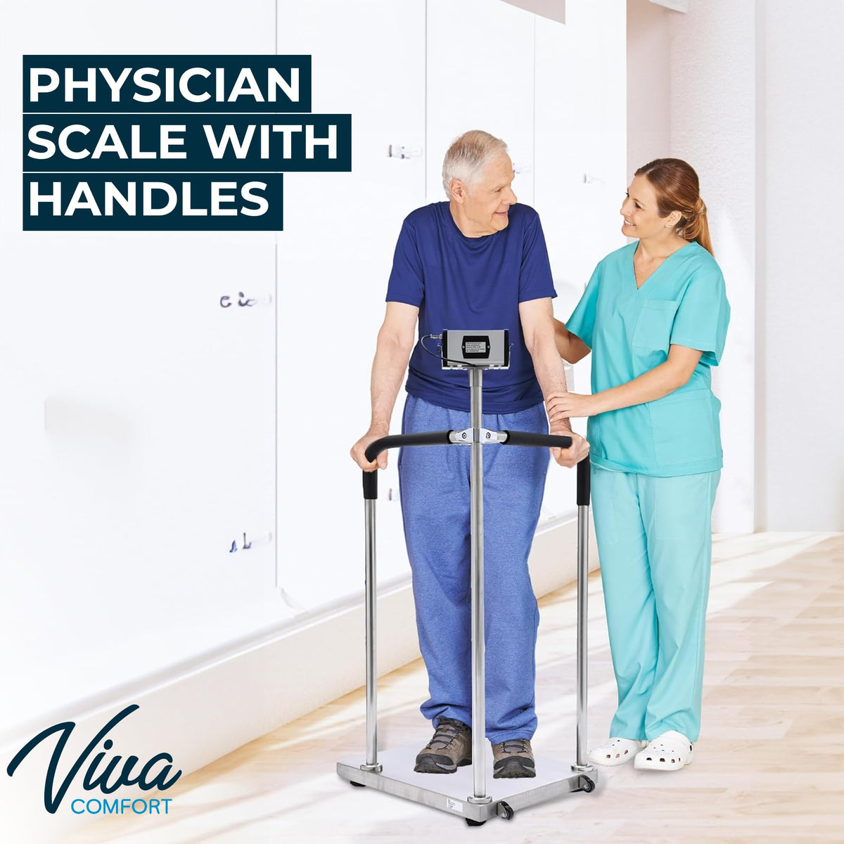 Medical Grade Digital Scale with Handles 660 lb Weight Capacity S403199