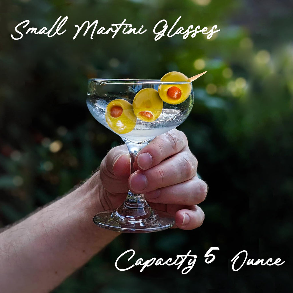 Clear 5 Ounce Stemmed Cocktail Glasses Set of 6 Z102