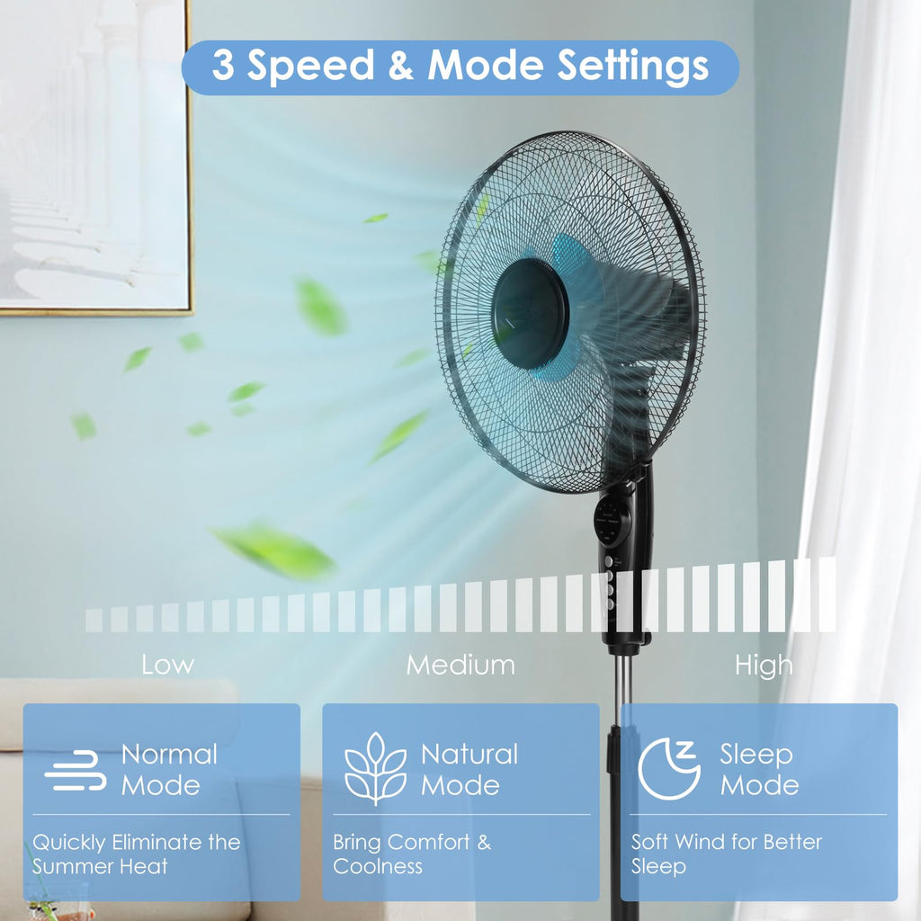 16” Pedestal Fan with 3-Speed Digital Control T82983