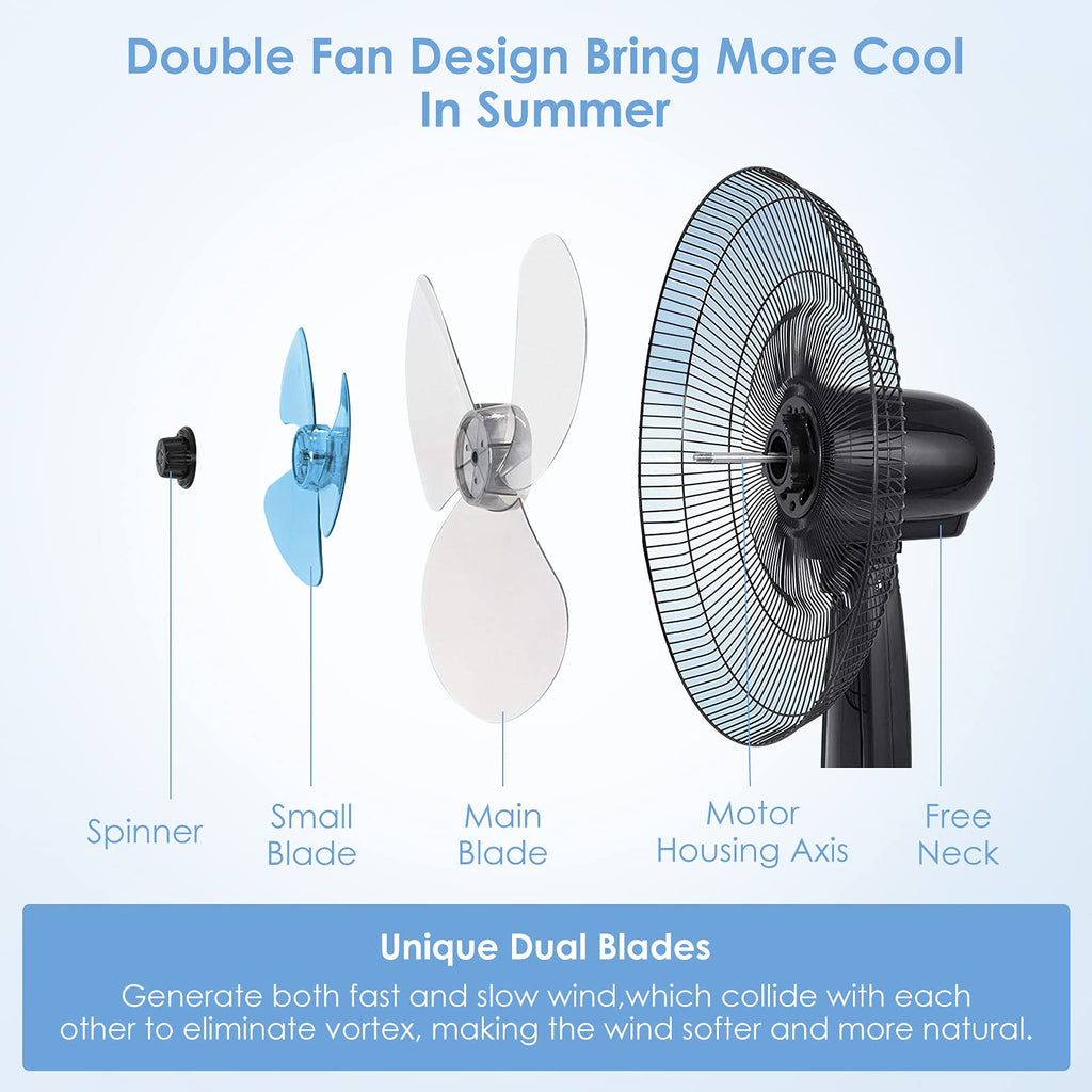 16” Pedestal Fan with 3-Speed Digital Control T82983