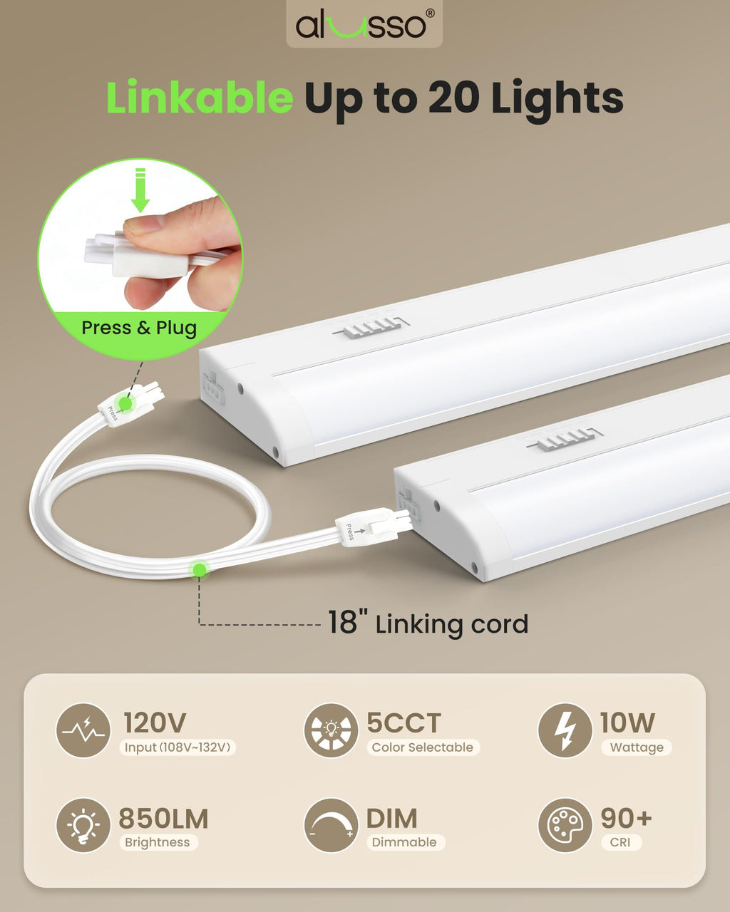 120V 18 Inch Under Cabinet Lighting J888497