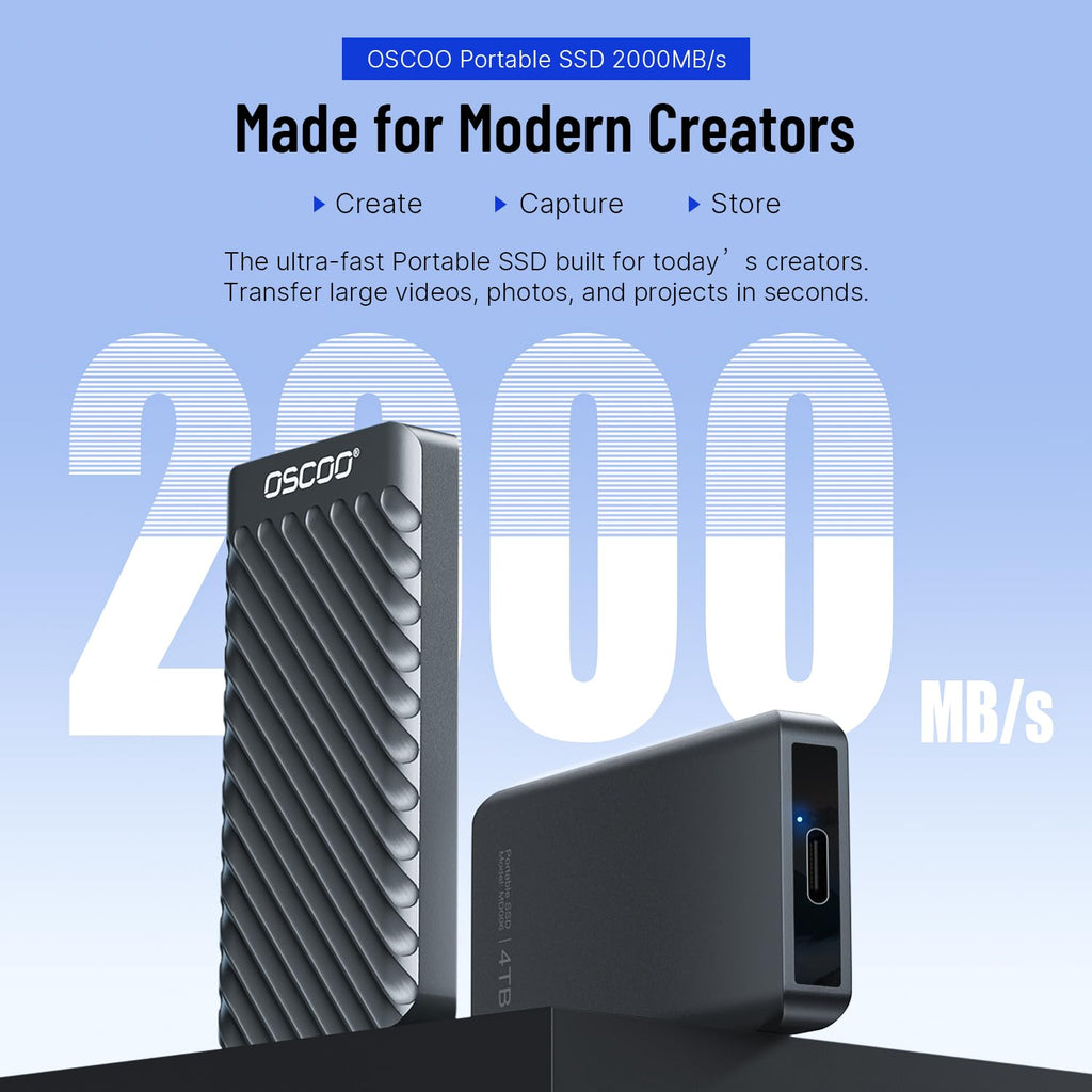 1TB USB 3.2 Gen 2 External SSD J296