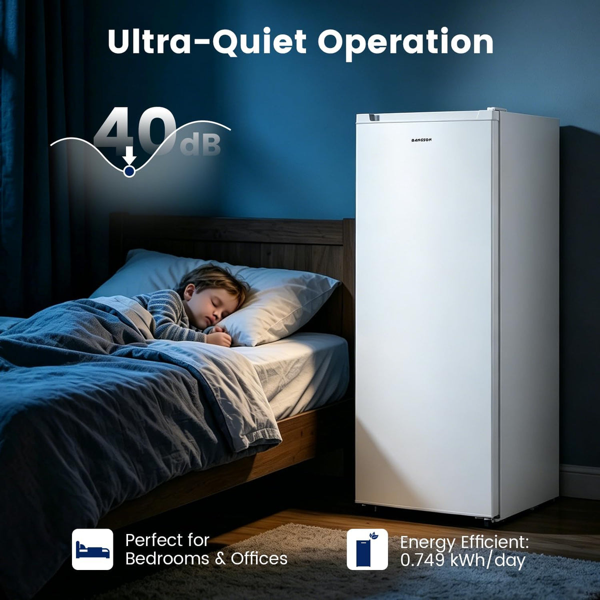 White 6.5 Cu.ft Upright Freezer X667