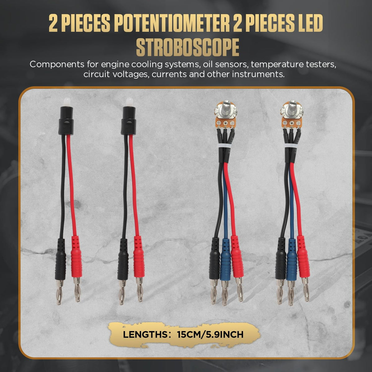 68PCS Multimeter Test Leads Kit with Alligator Clips and Banana Plug Adapters R1361