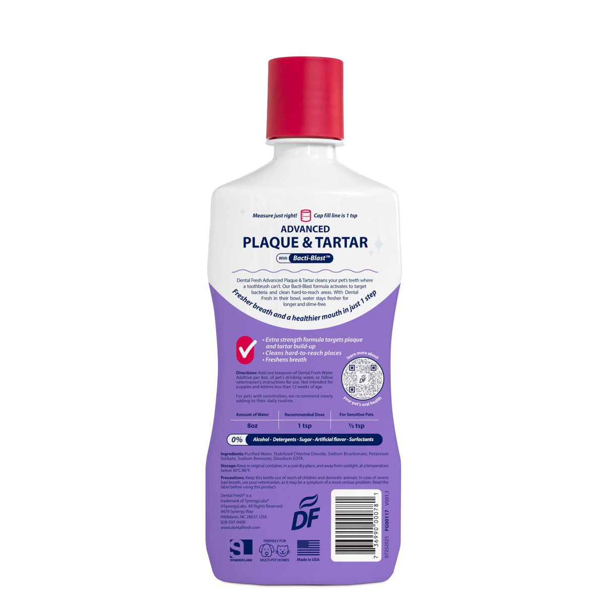 Plaque & Tartar Water Additive for Dogs & Cats, 17 oz F411
