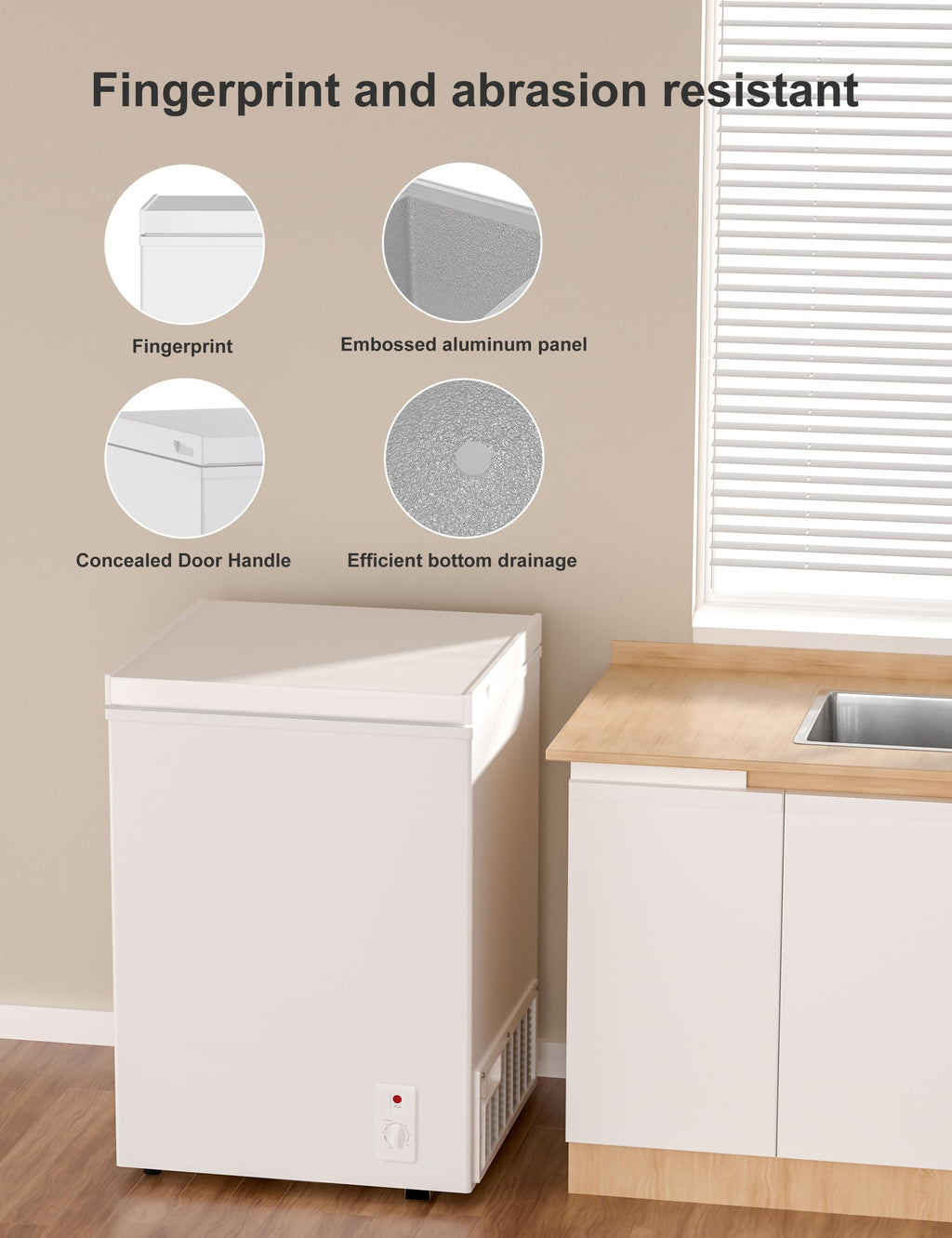 5.0 Cu Ft Compact Chest Freezer L144198