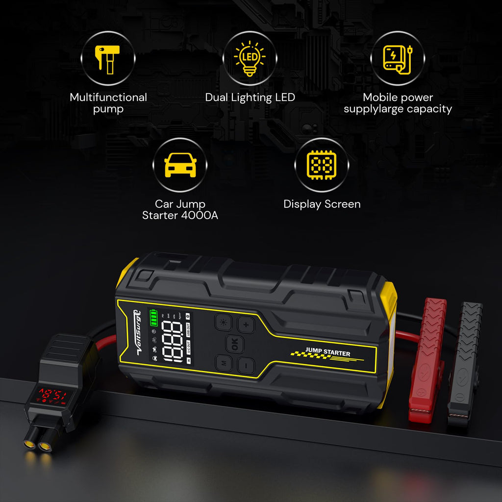 6000A Peak 12V Jump Starter with Air Compressor K506676