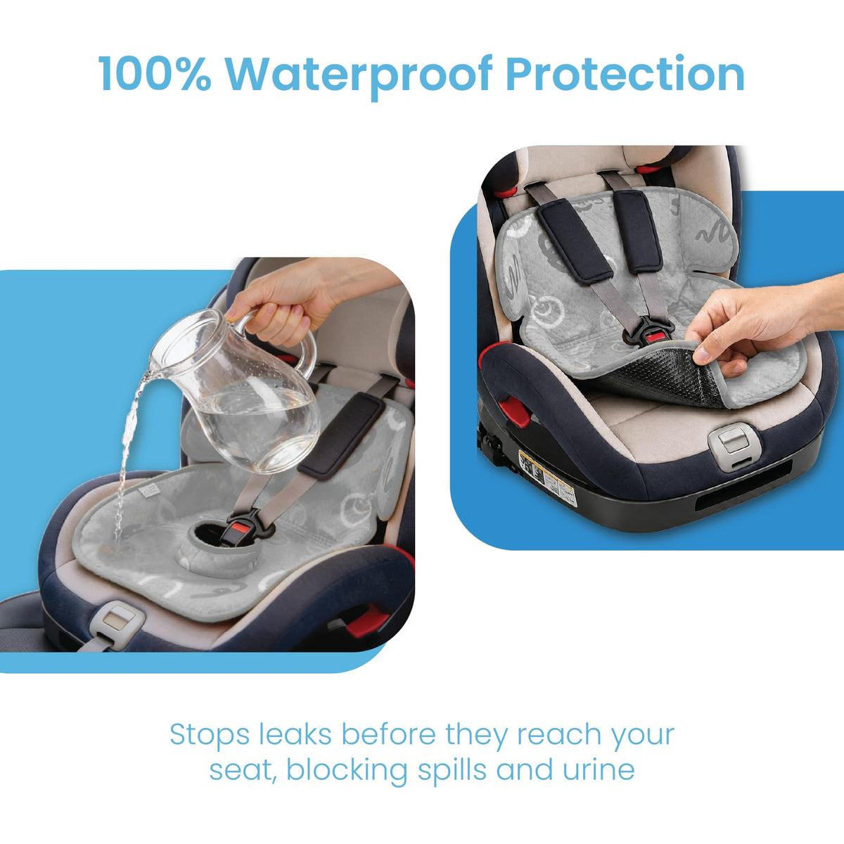 2-Pack Waterproof Machine Washable Car Seat Protector Y153847