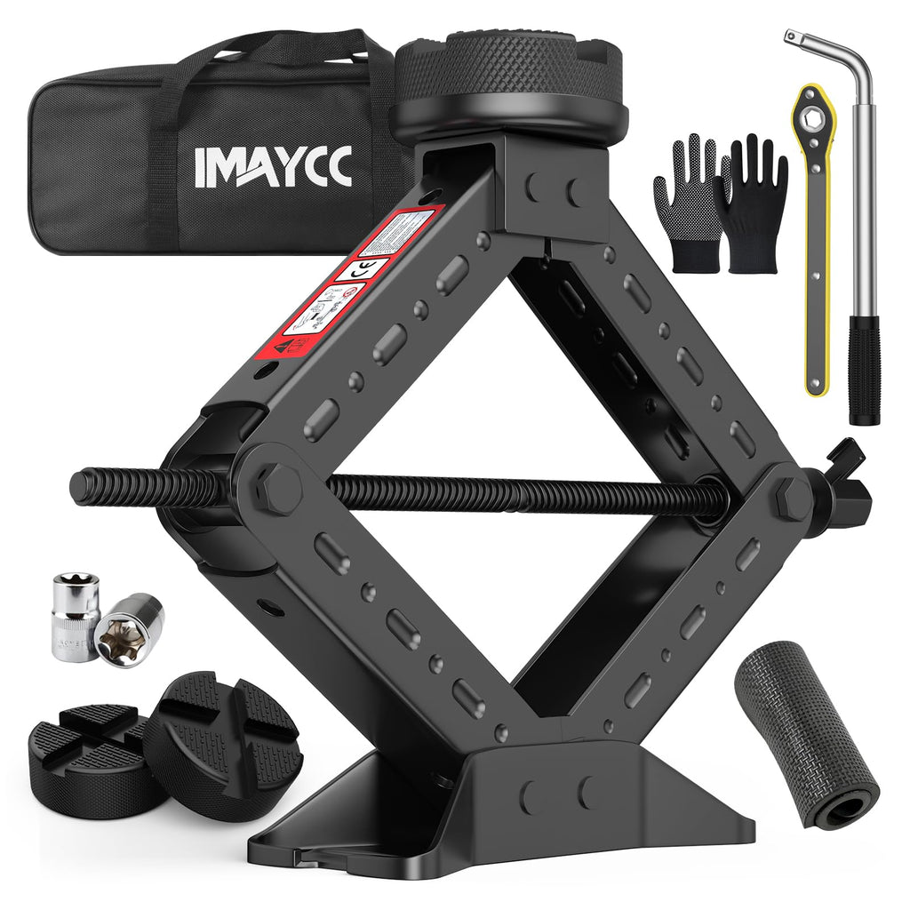 3 Ton Heavy Duty Scissor Jack Kit with Ratchet Wrench R1725