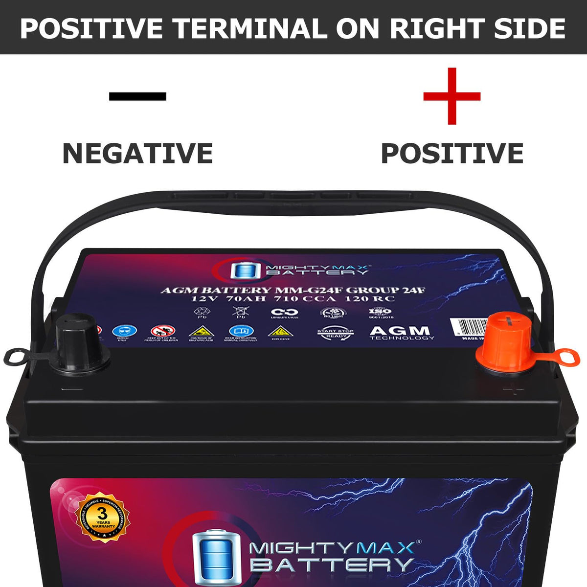 12V 70Ah AGM Replacement Battery D776715