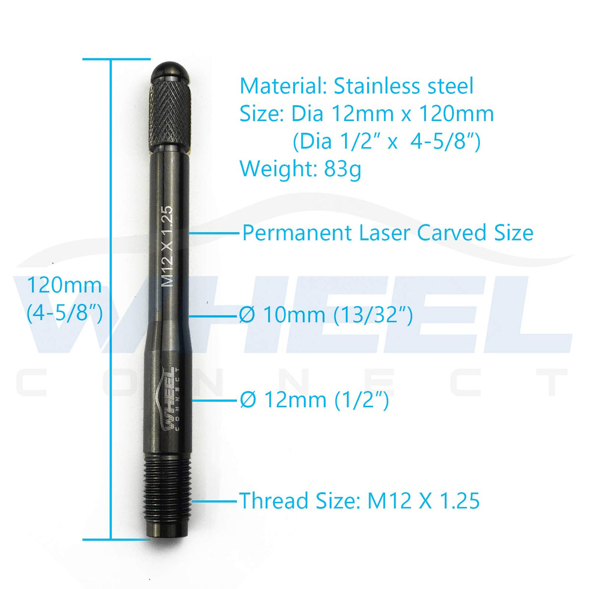 Stainless Steel Wheel Alignment Pin Set of 5 Sizes X91929