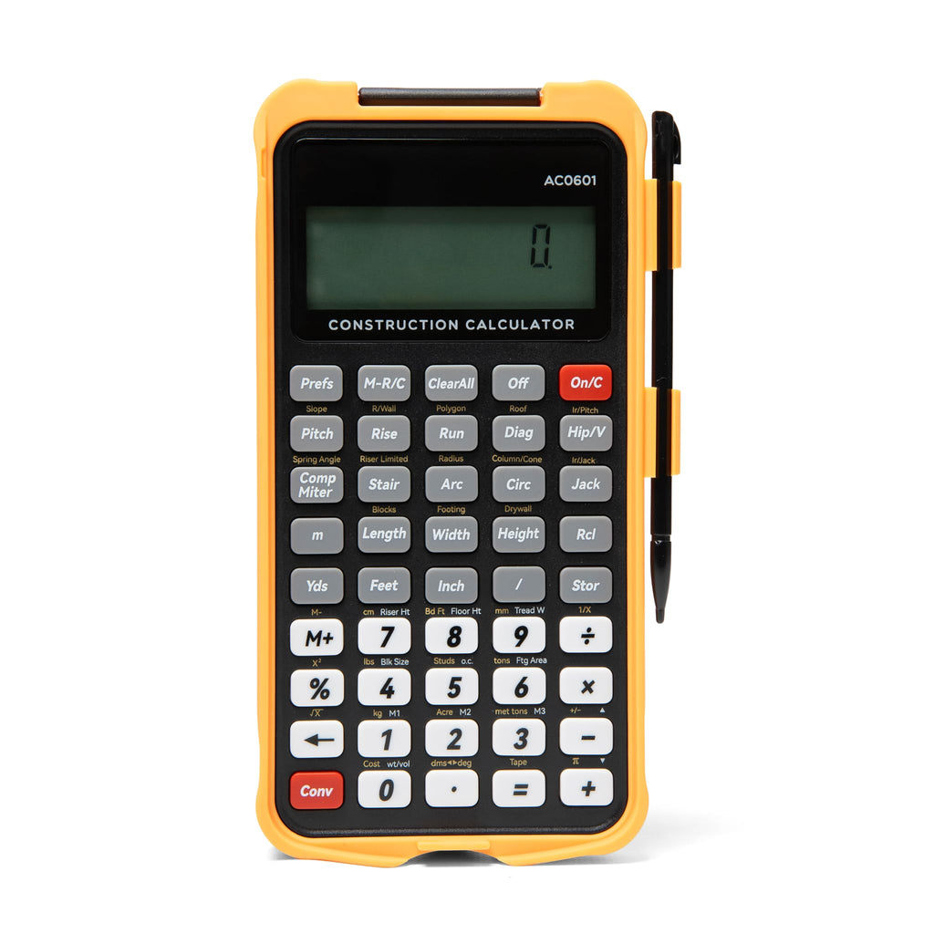 Construction Calculator with Writing Tablet, Feet Inch Fraction Q86662