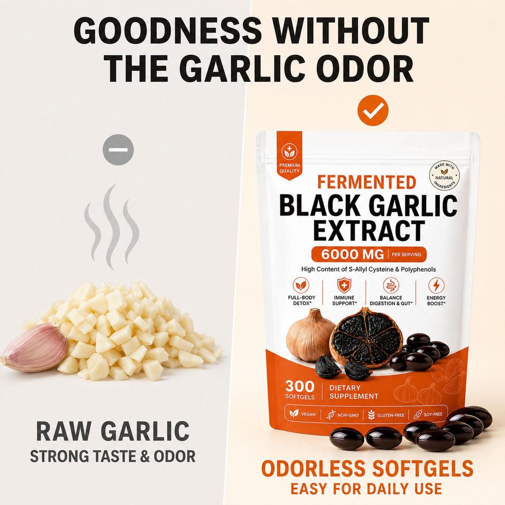 Black Garlic Extract Capsules, 300 Softgels W466639