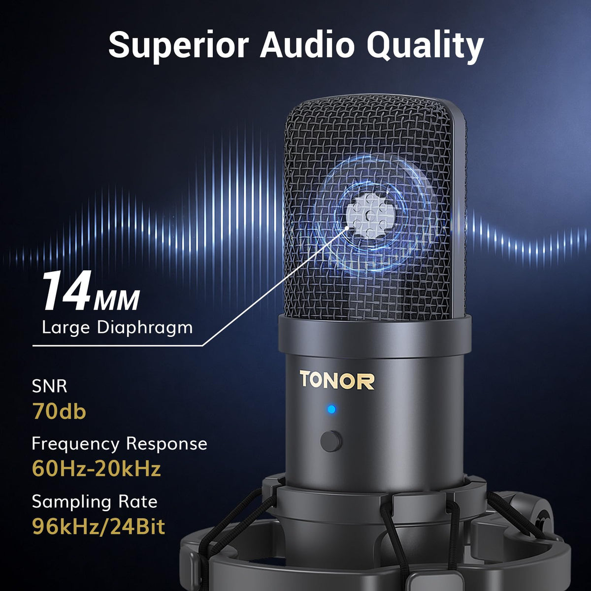 USB Condenser Microphone with Boom Arm Kit E46846