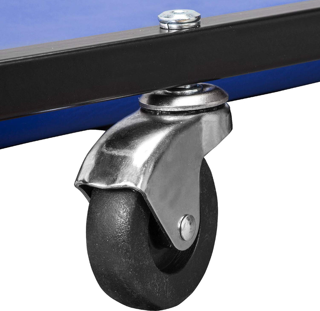 40" Padded Mechanic Creeper with 6 Casters, Blue H514