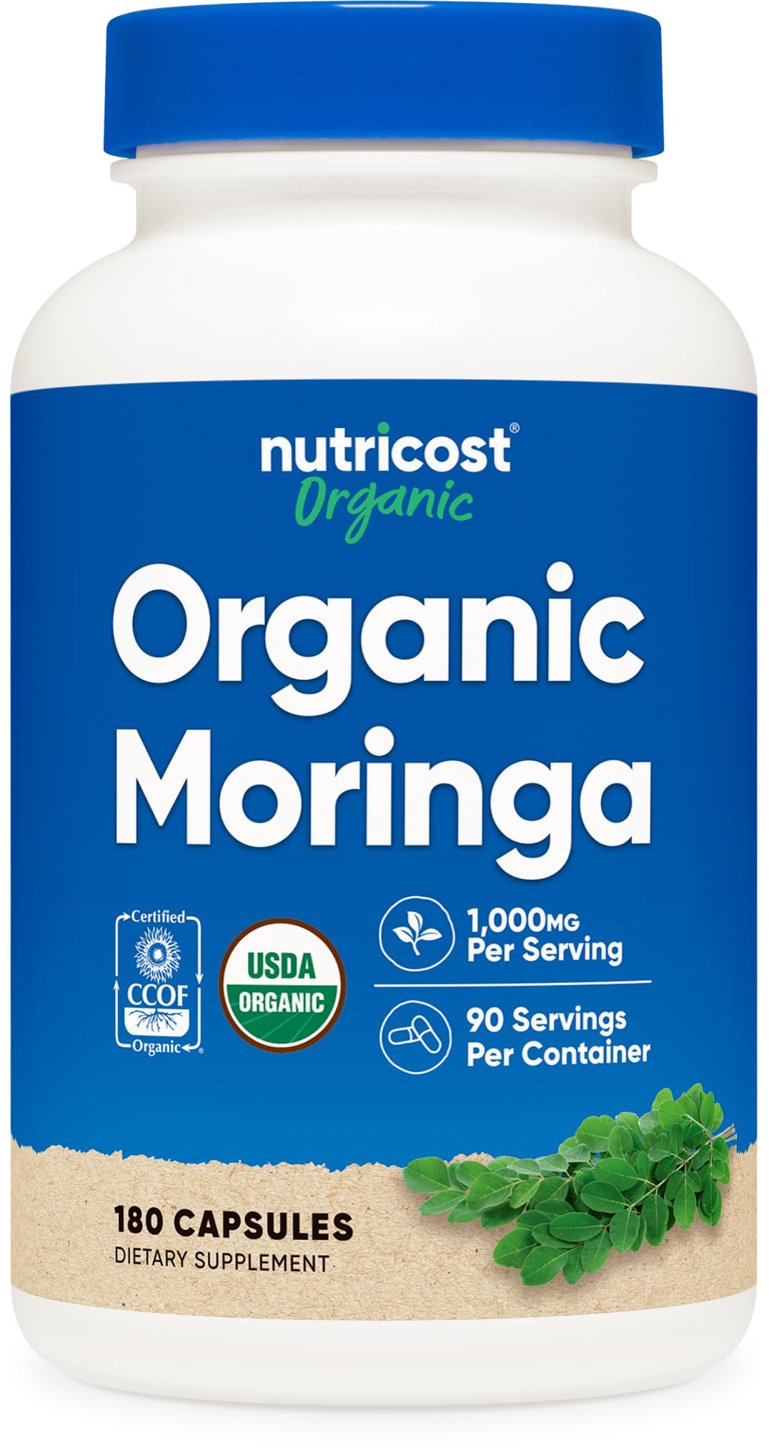 Moringa Capsules 500mg 180 Capsules Gluten Free J344