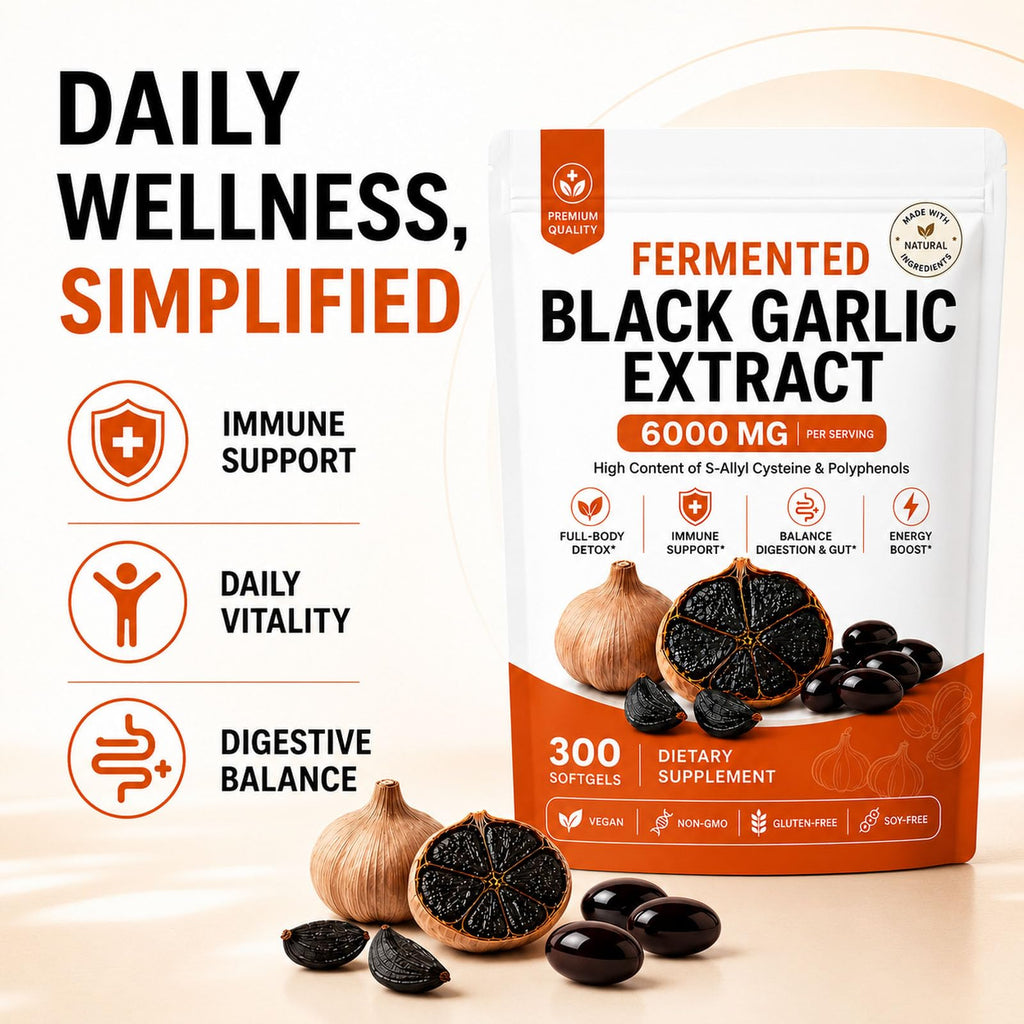 Black Garlic Extract Capsules, 300 Softgels W466639