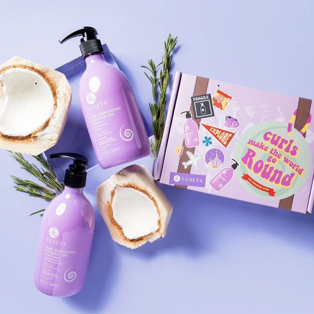 Coconut Oil Shampoo & Conditioner Set and Leave in Conditioner and Curly Hair Mask J564499