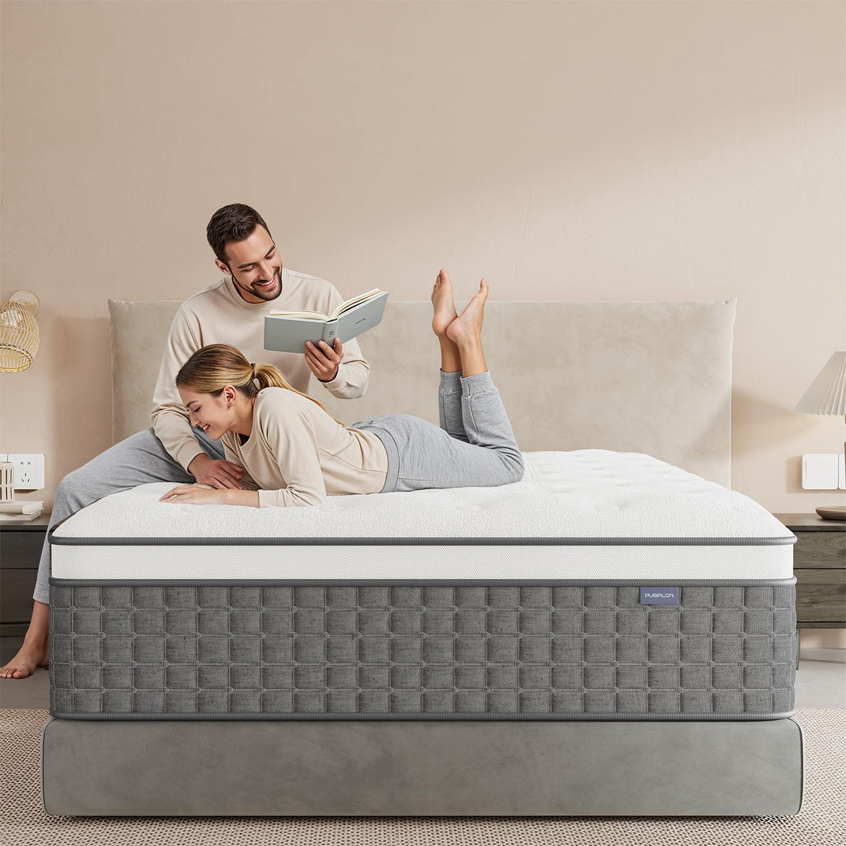 Full Size 12 Hybrid Medium Firm Memory Foam Pocket Springs Mattress D70433
