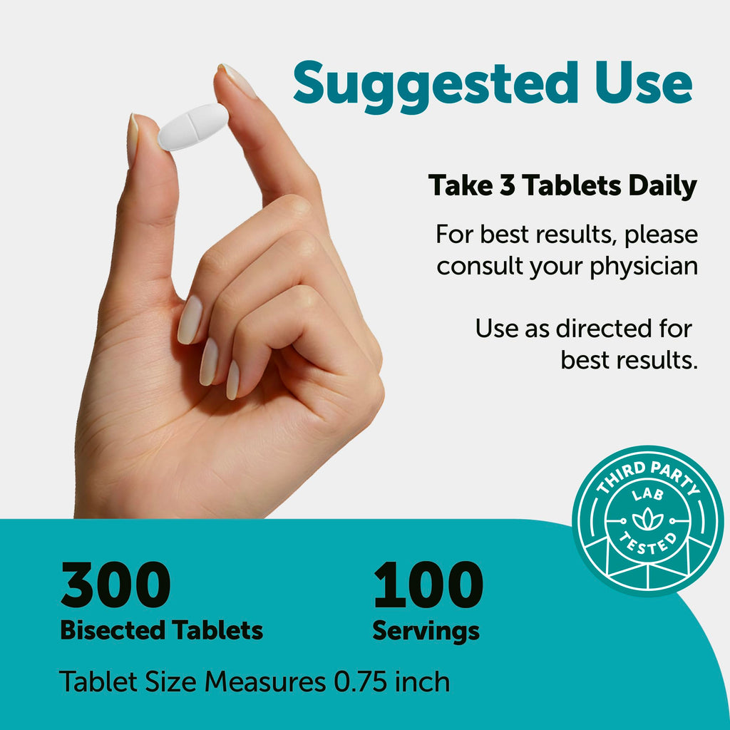 Glucosamine Chondroitin MSM Turmeric Supplement, 300 Bisected Tablets K971173