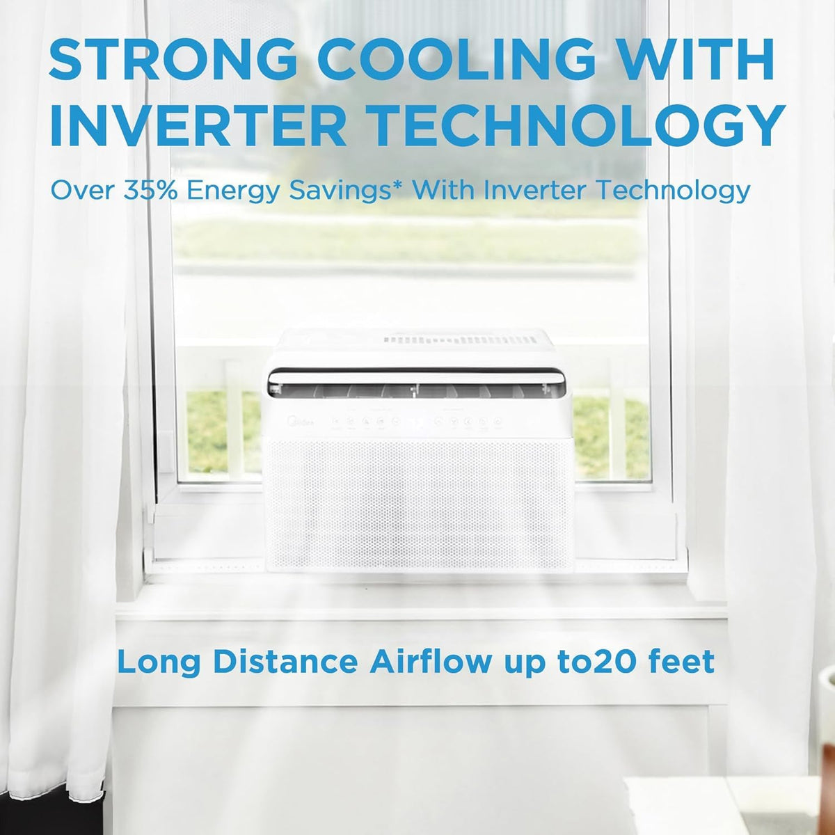 12,000 BTU U-Shaped Smart Inverter Window Air Conditioner I372
