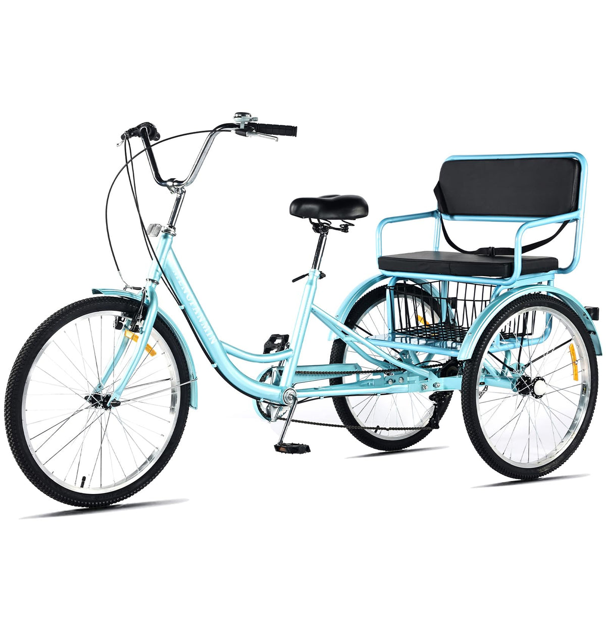 7 Speed Adult Tricycle with Child Seat and Rear Baskets T50201