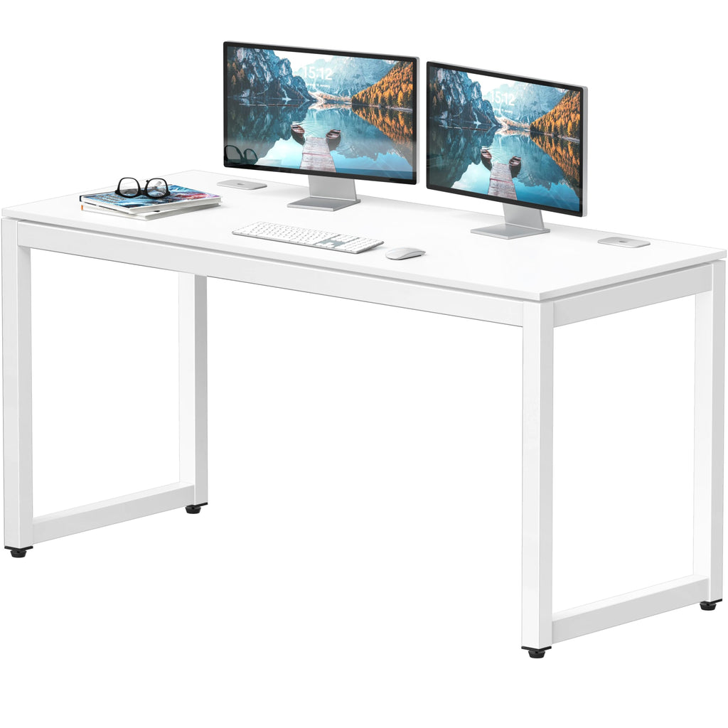 55-Inch White Office Computer Desk U99335
