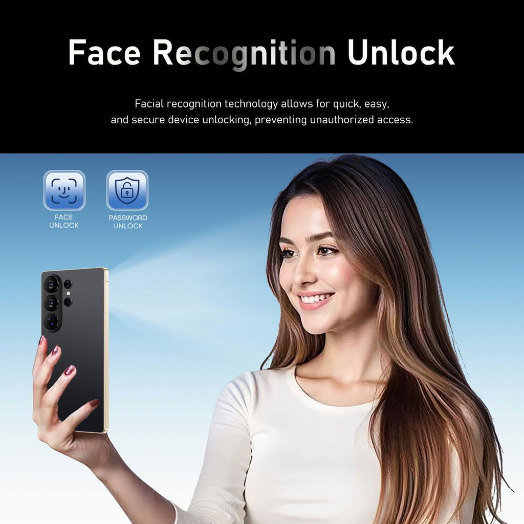 Unlocked Android Smartphone 6.71" HD Screen 2GB+16GB Black M9909