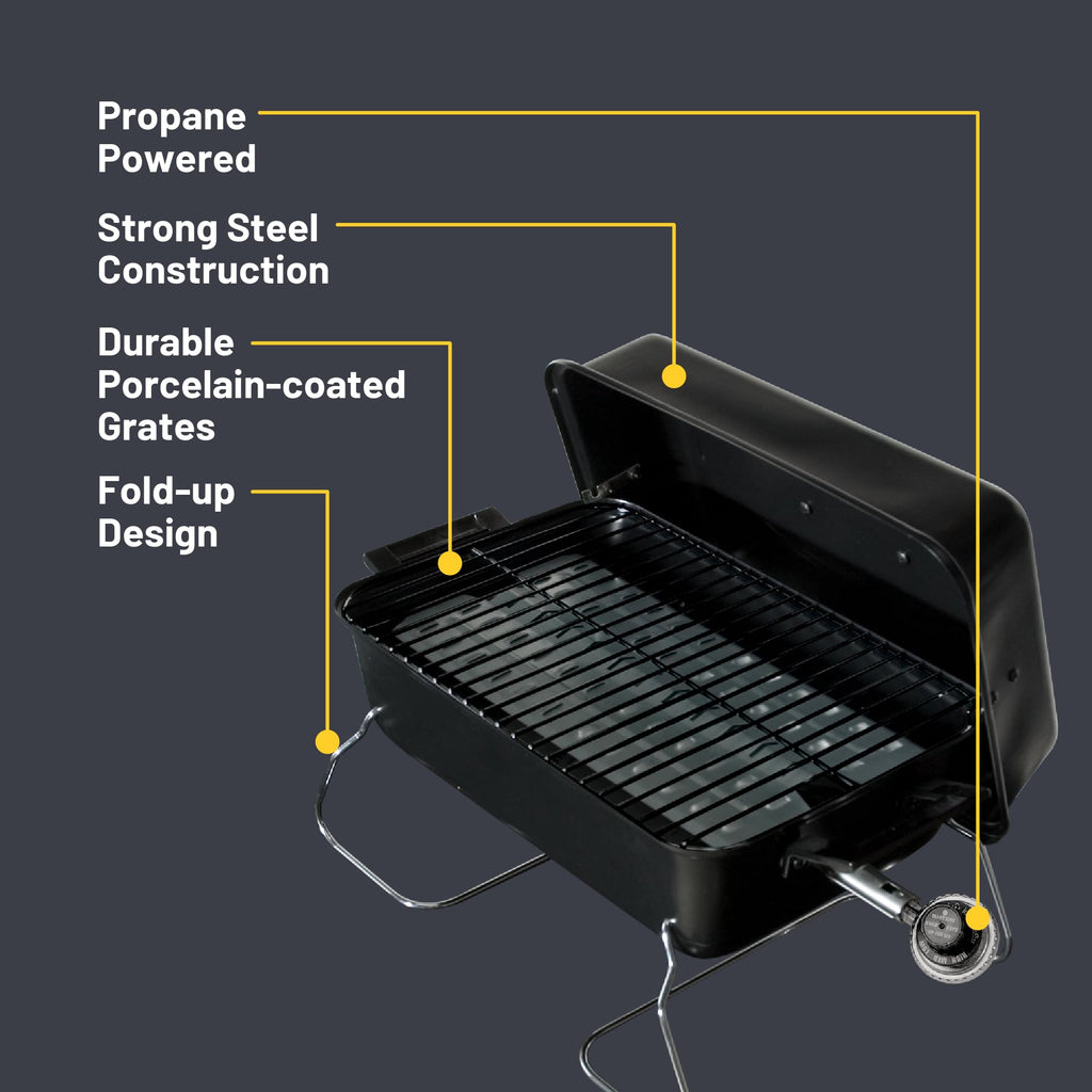 Portable 1-Burner Propane Gas Grill W436358