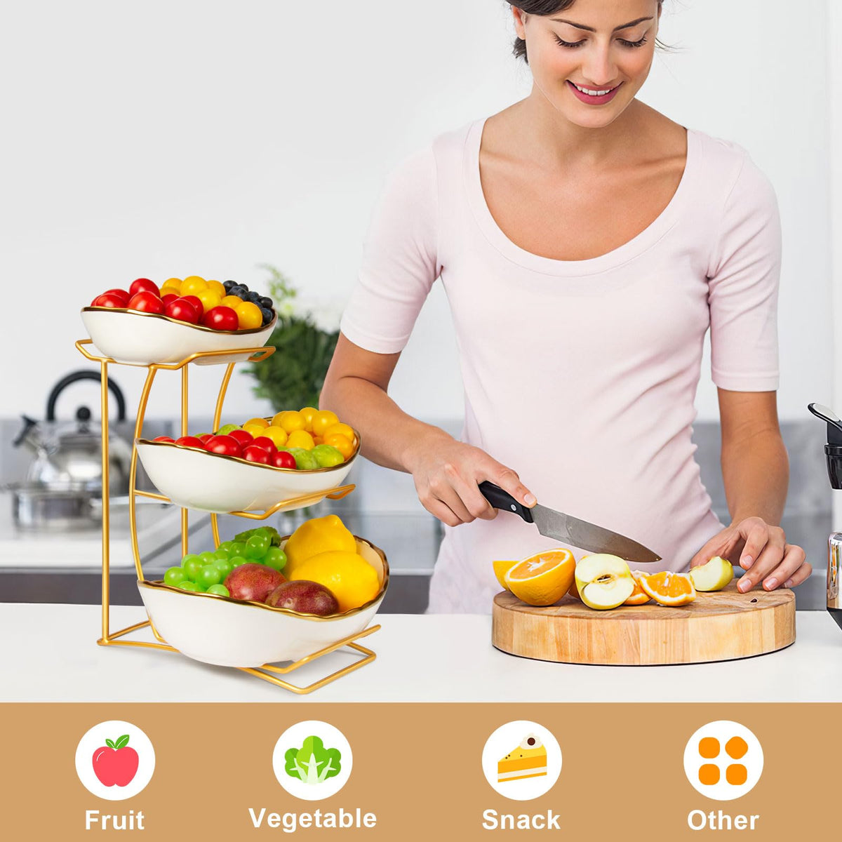 3 Tier Fruit Bowl B121519
