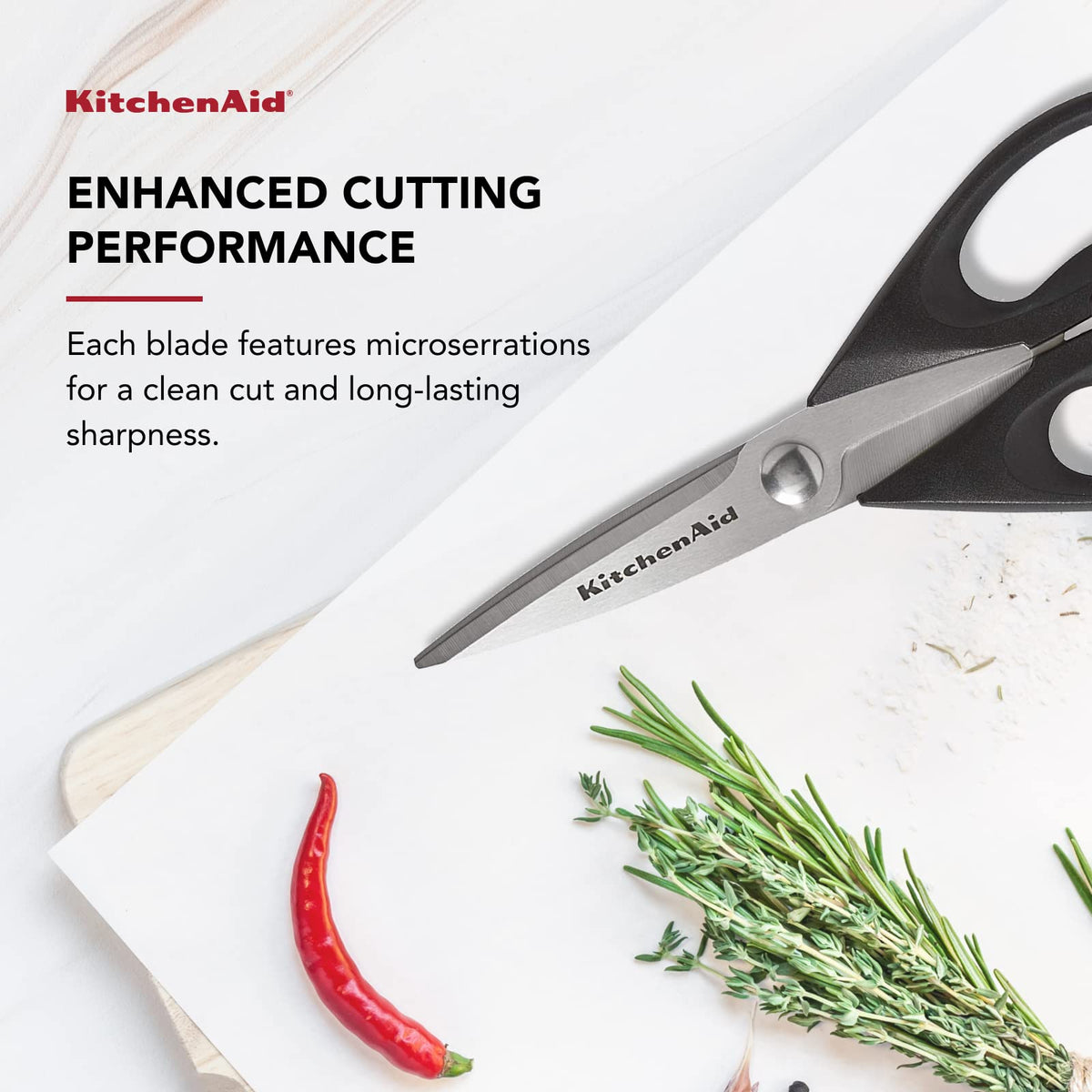 Black Stainless Steel Kitchen Shears X348