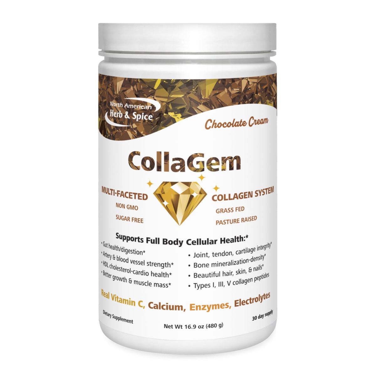 Collagen Powder with Vitamin C, Calcium & Electrolytes - 16.9 oz T612223