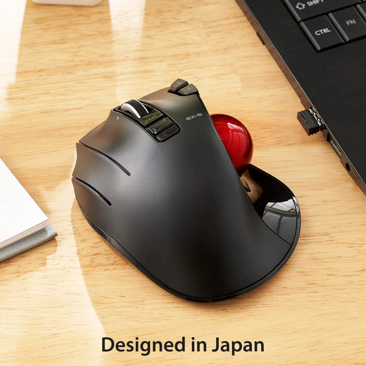 Wireless Left Handed Thumb Control Trackball Mouse Q950