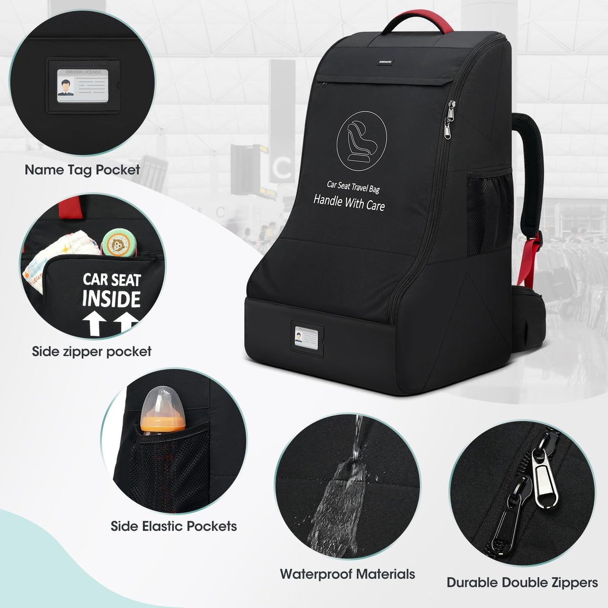 Padded Car Seat Travel Bag F37400