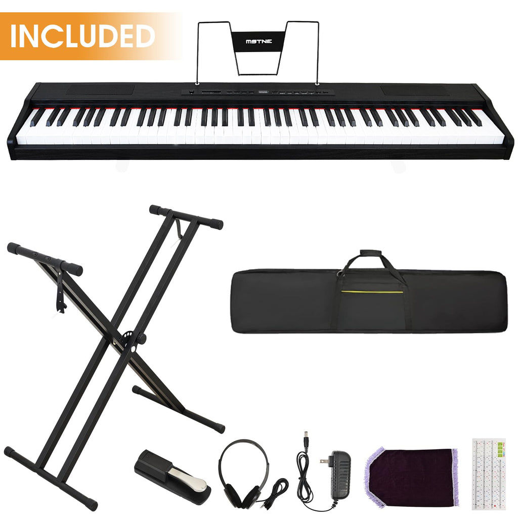 88 Key Semi Weighted Digital Piano with Stand V930