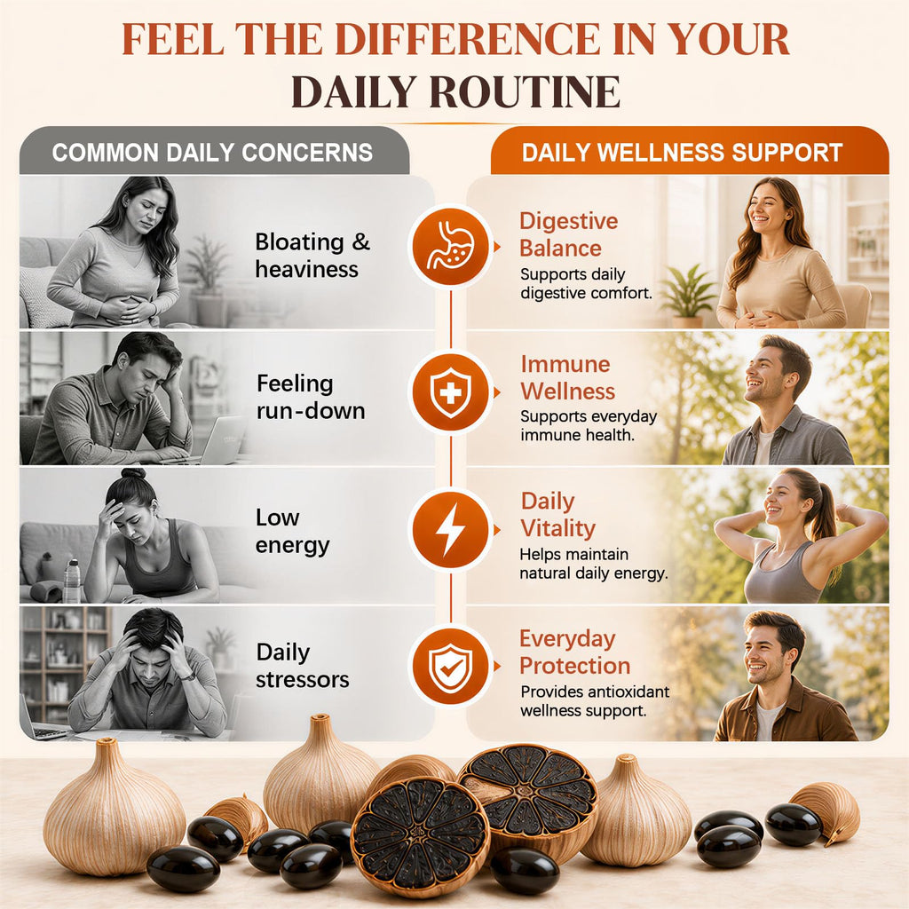 Black Garlic CoQ10 Vitamin K2 Softgels F518039