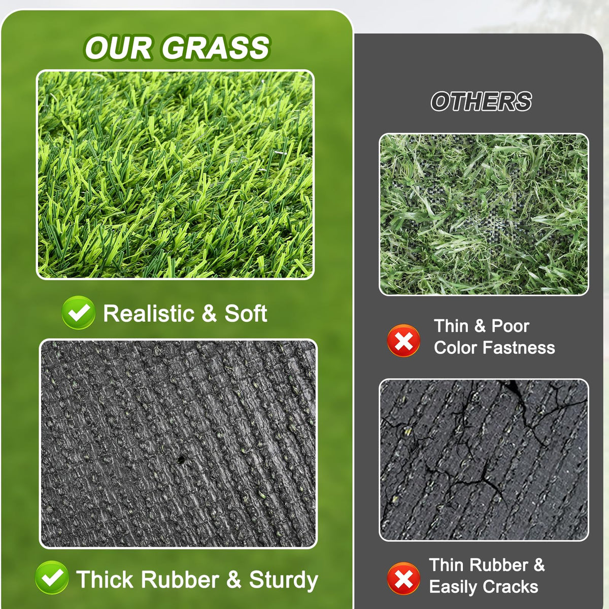 Washable Artificial Grass Mat L492