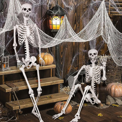 2-Pack 67" Posable Skeletons with Movable Joints I743740