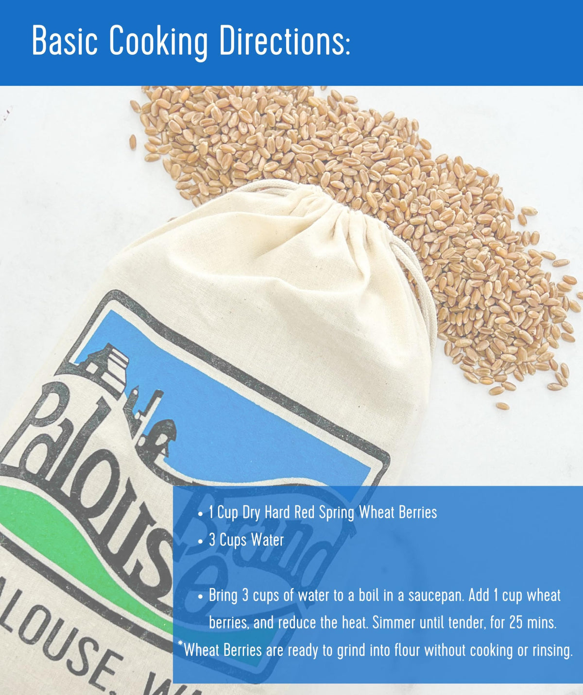 Hard Red Spring Wheat Berries 25 LBS Bag Z5393