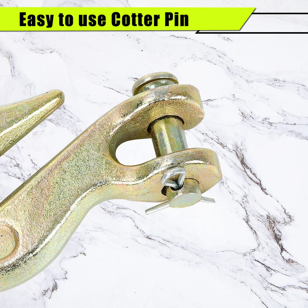 3/8 Inch Grade 70 Clevis Grab Hooks 4 Pack Q773