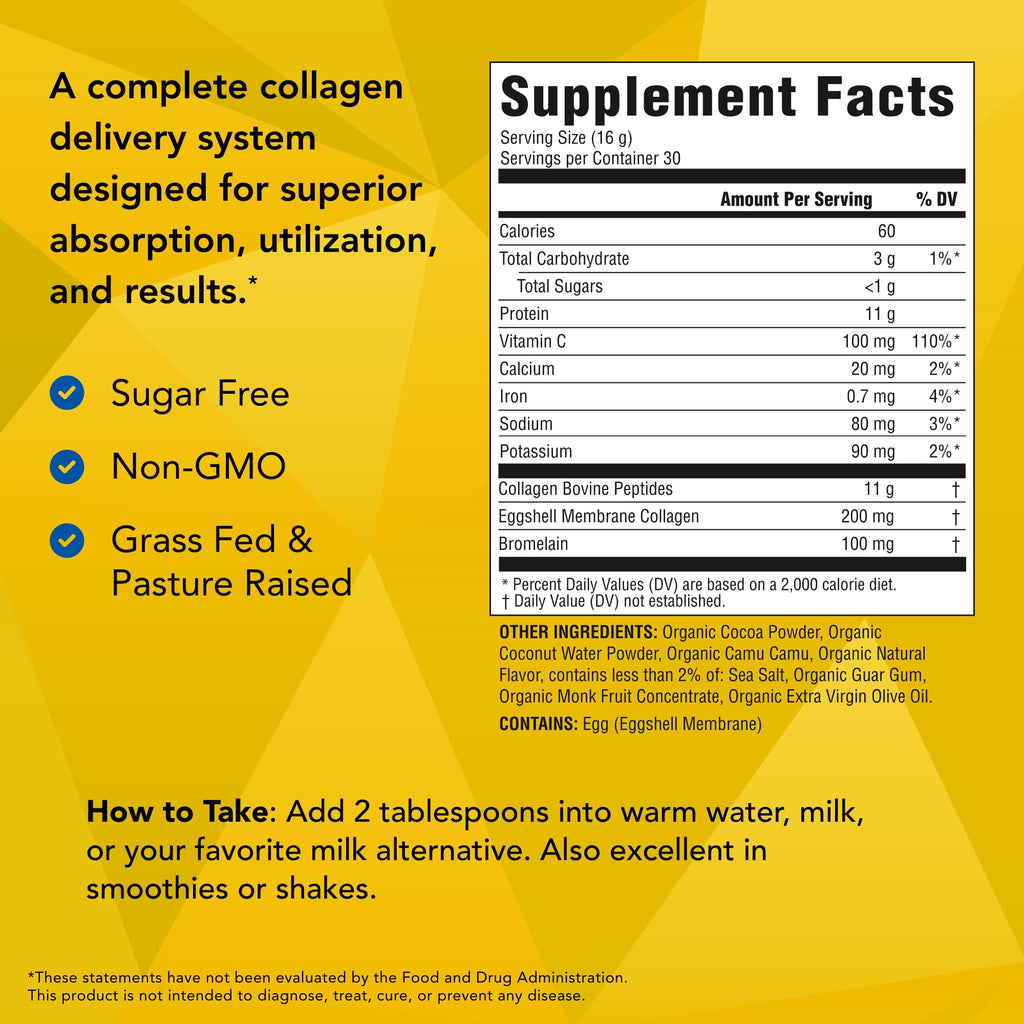 Collagen Powder with Vitamin C, Calcium & Electrolytes - 16.9 oz T612223