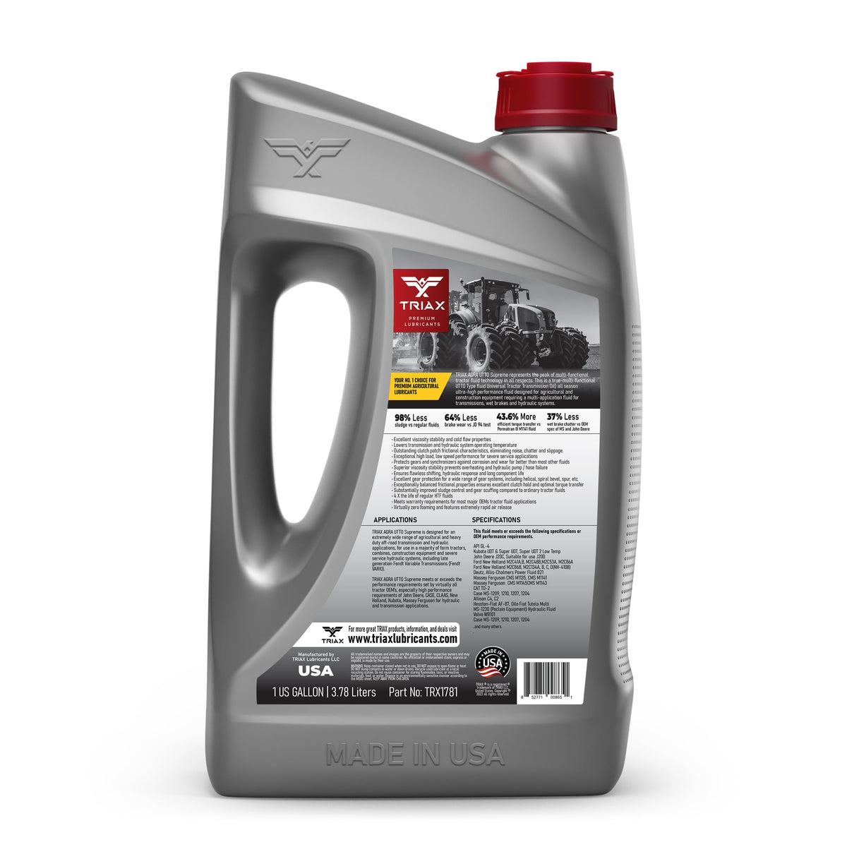 Full Synthetic Tractor Trans-Hydraulic Fluid 1 Gallon T3003