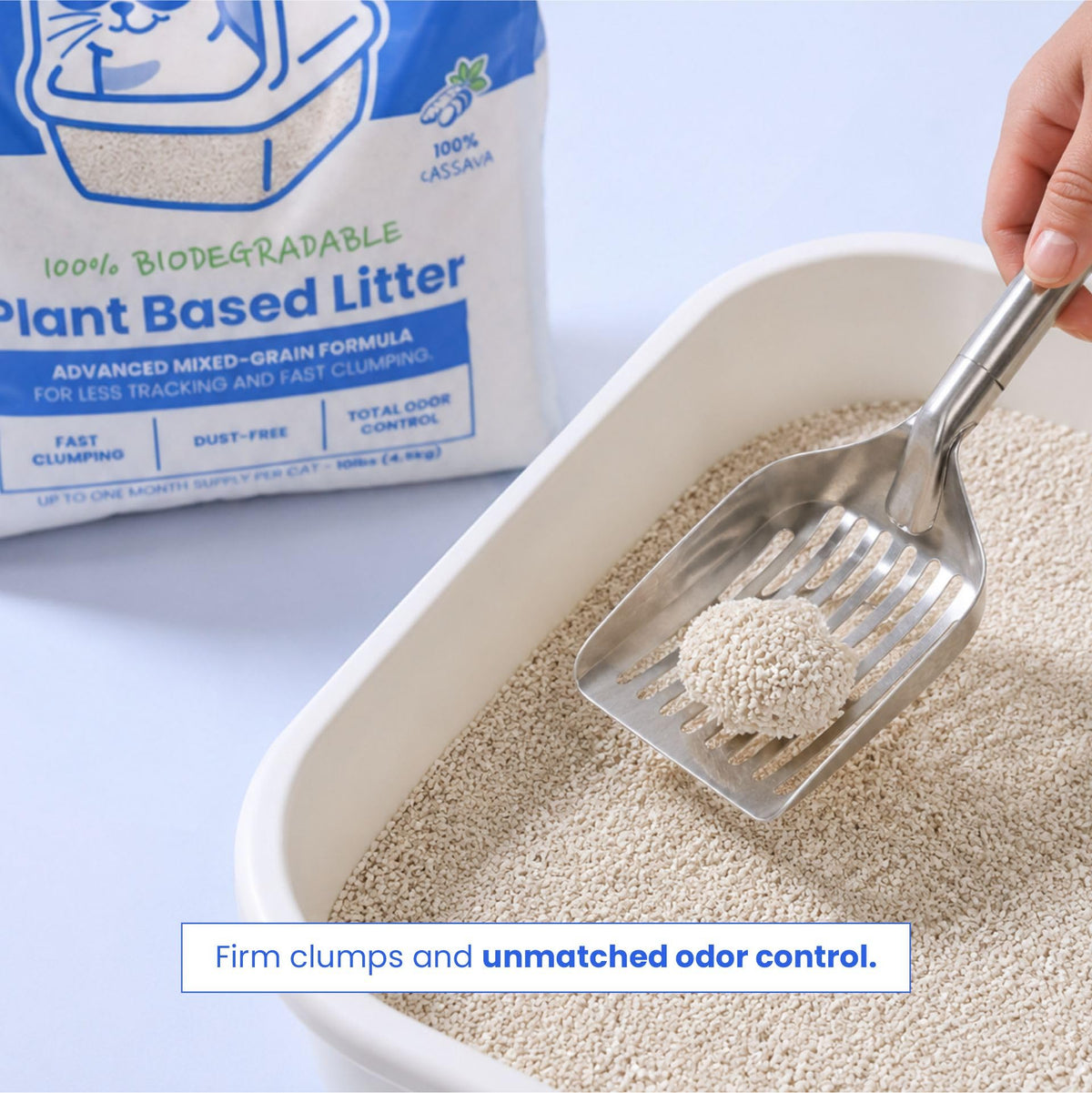Unscented Cassava Cat Litter 10 lbs F13708