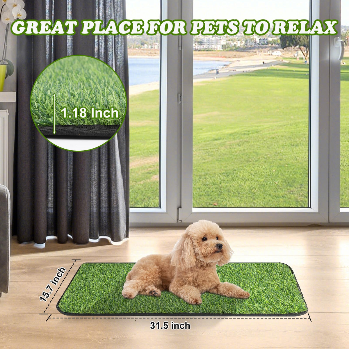 Washable Artificial Grass Mat L492