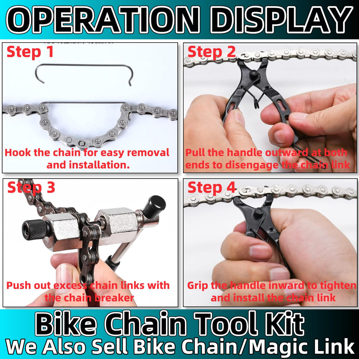 Bike Chain Tool 3 Pcs U7541
