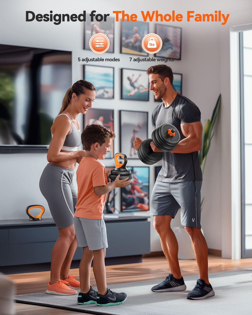 Adjustable Dumbbells Free Weight Set with Connector T19141
