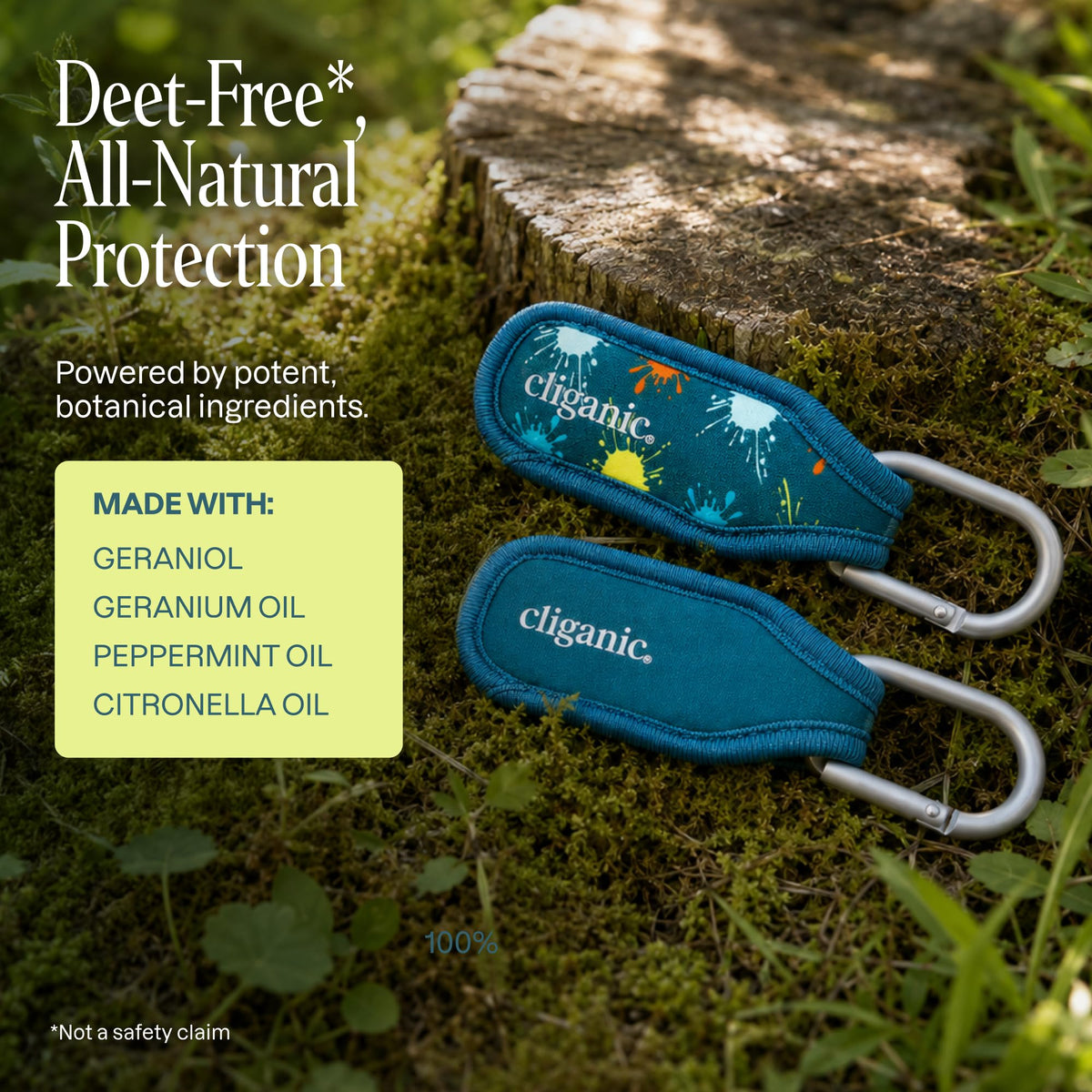 Mosquito Repellent Pack (1 Clip + 2 Refill Pellets) - Natural DEET-Free G640045