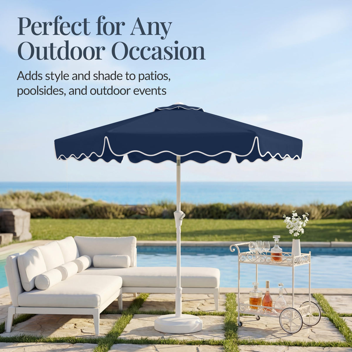 Patio Market Umbrella with Crank & Tilt P188542