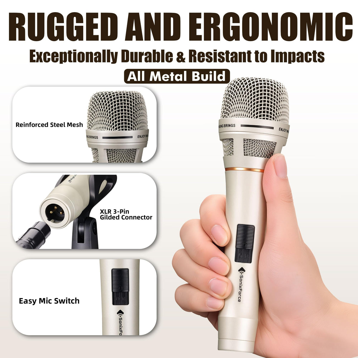 Dynamic Wired Vocal Microphone D4353