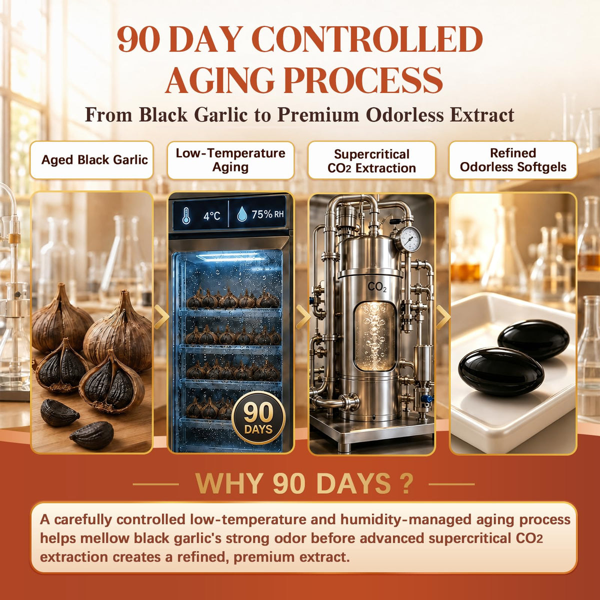 Black Garlic CoQ10 Vitamin K2 Softgels F518039
